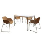 Conjunto Sala De Jantar 4 Lugares Retangular Tampo Mdf 120x85