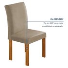 Conjunto Sala De Jantar 4 Lugares Retangular Tampo Mdf Mesa C