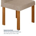 Conjunto Sala De Jantar 4 Lugares Retangular Tampo Mdf Mesa C