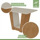 Conjunto Sala De Jantar 4 Lugares Retangular Tampo Mdf Mesa E