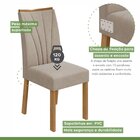 Conjunto Sala De Jantar 4 Lugares Retangular Tampo Mdf Mesa E