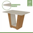 Conjunto Sala De Jantar 4 Lugares Retangular Tampo Mdf Mesa E