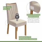 Conjunto Sala De Jantar 4 Lugares Retangular Tampo Mdf Mesa E