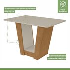 Conjunto Sala De Jantar 4 Lugares Retangular Tampo Vidro/mdf