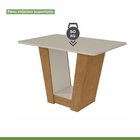 Conjunto Sala De Jantar 4 Lugares Retangular Tampo Vidro/mdf