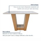 Conjunto Sala De Jantar 4 Lugares Retangular Tampo Vidro/mdf