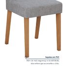 Conjunto Sala De Jantar 4 Lugares Retangular Tampo Vidro/mdf