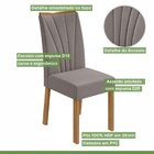 Conjunto Sala De Jantar 4 Lugares Retangular Tampo Vidromdf M