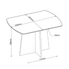 Conjunto Sala De Jantar 4 Lugares Tampo Barril De Vidro/mdf P