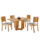 Conjunto Sala De Jantar 4 Lugares Vitoria E Madeira Maciça Am