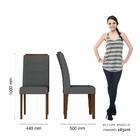 Conjunto Sala De Jantar 6 Cadeiras Áquila Imbuia/preto/cinza