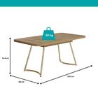 Conjunto Sala De Jantar 6 Cadeiras Cannes Carraro Carvalho Do