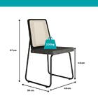 Conjunto Sala De Jantar 6 Cadeiras Catânia Carraro Nogal E Pr