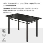 Conjunto Sala De Jantar 6 Cadeiras Fortaleza Preto / Prata
