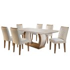 Conjunto Sala De Jantar 6 Cadeiras Kate Espresso Móveis Imbui