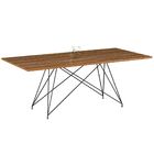 Conjunto Sala De Jantar 6 Cadeiras Mesa 180cm Teka/champagne