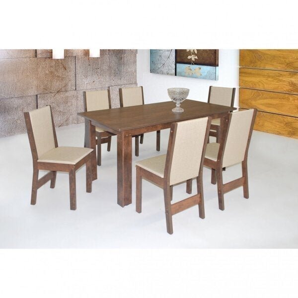 Conjunto Sala De Jantar 6 Cadeiras Nobre Café Demolição