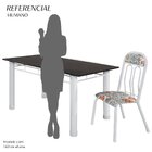 Conjunto Sala De Jantar 6 Cadeiras Paris Branco / Preto