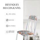 Conjunto Sala De Jantar 6 Cadeiras Paris Branco / Preto