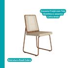 Conjunto Sala De Jantar 6 Cadeiras Sevilha Carraro Gelo E Rosê