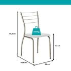 Conjunto Sala De Jantar 6 Cadeiras Valencia Carraro Branco Pr