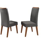 Conjunto Sala De Jantar 6 Cadeiras Vegas Mel /grafite