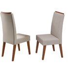 Conjunto Sala De Jantar 6 Cadeiras Vegas Mel/off White/bege