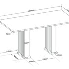 Conjunto Sala De Jantar 6 Cadeiras Venus Mel/ Blonde /cinza