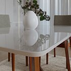 Conjunto Sala De Jantar 6 Lugares 160x90cm A102  Caramelo/ave