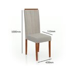 Conjunto Sala De Jantar 6 Lugares Madeira Eucalipto Ametista