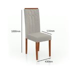 Conjunto Sala De Jantar 6 Lugares Madeira Eucalipto Ametista