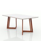 Conjunto Sala De Jantar 6 Lugares Madeira Eucalipto Ametista