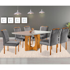 Conjunto Sala De Jantar 6 Lugares Mesa Barcelona E Cadeiras E