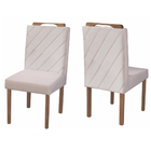 Conjunto Sala De Jantar 6 Lugares Mesa Lisy E 6 Cadeiras Em L