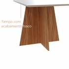 Conjunto Sala De Jantar 6 Lugares Mesa Lune 1,60m E Cadeira A