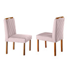 Conjunto Sala De Jantar 6 Lugares Mesa Slim E Cadeiras Móveis