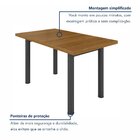 Conjunto Sala De Jantar 6 Lugares Mesa Tampo Madeira Maciça R