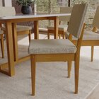 Conjunto Sala De Jantar 6 Lugares Retangular Com Tampo De Vid