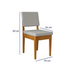 Conjunto Sala De Jantar 6 Lugares Retangular Com Tampo De Vid