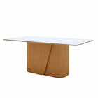 Conjunto Sala De Jantar 6 Lugares Retangular Com Tampo Mdf Ca