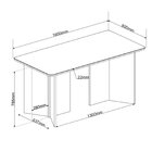 Conjunto Sala De Jantar 6 Lugares Retangular Tampo De Vidro E