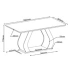 Conjunto Sala De Jantar 6 Lugares Retangular Tampo De Vidro E