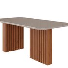 Conjunto Sala De Jantar 6 Lugares Retangular Tampo De Vidro/m