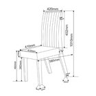 Conjunto Sala De Jantar 6 Lugares Retangular Tampo De Vidro/m