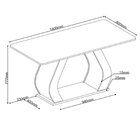 Conjunto Sala De Jantar 6 Lugares Retangular Tampo Em Mdf Mim