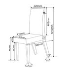 Conjunto Sala De Jantar 6 Lugares Retangular Tampo Em Mdf Sto