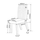 Conjunto Sala De Jantar 6 Lugares Retangular Tampo Em Mdf Voi