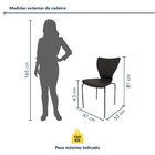 Conjunto Sala De Jantar 6 Lugares Retangular Tampo Mdf 160x85