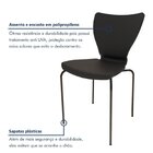 Conjunto Sala De Jantar 6 Lugares Retangular Tampo Mdf 160x85