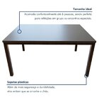 Conjunto Sala De Jantar 6 Lugares Retangular Tampo Mdf 160x85